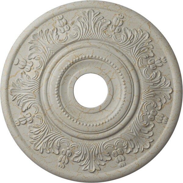 Ekena Millwork Vienna Ceiling Medallion (Canopies up to 6 1/2"), 20"OD x 3 1/2"ID x 1 1/2"P, Pot of Cream Crackle CM20VIPCC - main